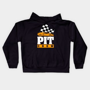 'Pit Crew Checkered Flag' Cool Car Racing Gift Kids Hoodie